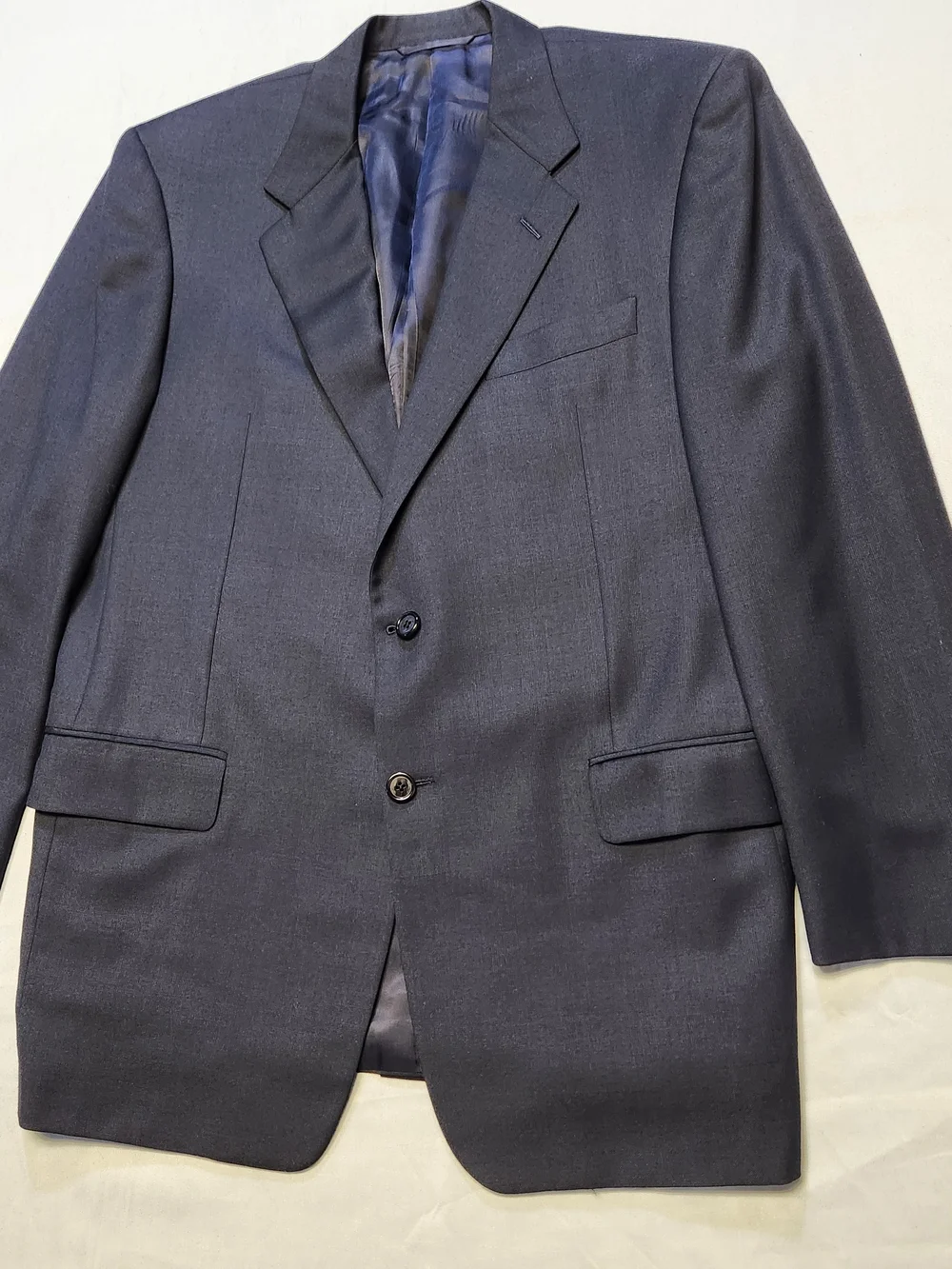 Hickey Freeman Loro Piana Blazer 42R Zelander 100% Wool Navy Sport Coat Italy